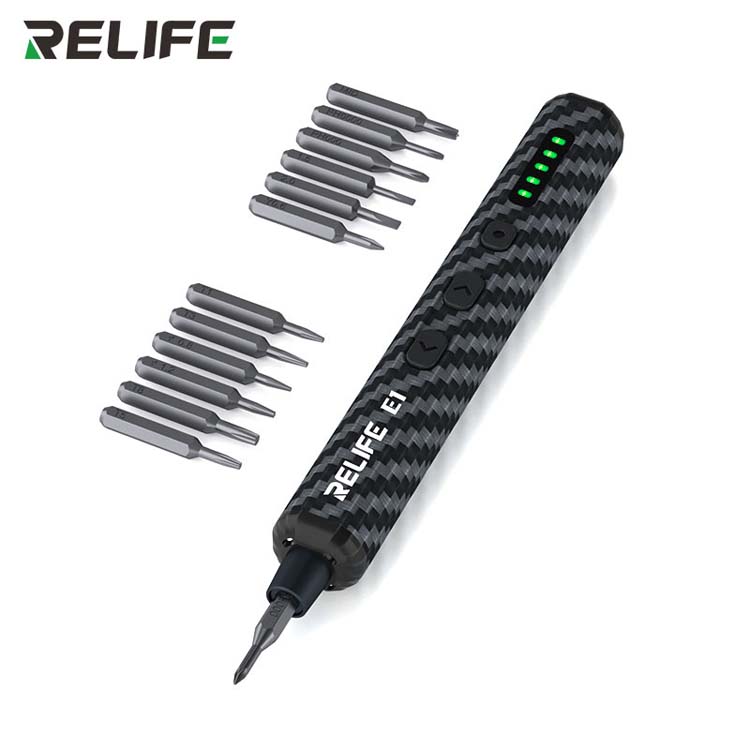 RELIFE E1 Carbon Fiber Electric Screwdriver Set